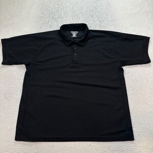 Vertx Coldblack Polo Shirt Men's Size XL Performance Black Short Sleeve VTX4000